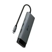 TP-Link UH7021C jaotur USB tüüp-C 5000 Mbit/s Alumiinium, Must – pilt 12