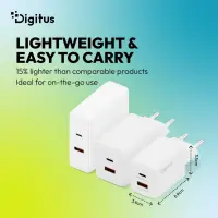 Digitus | USB GaN Charger 45W, 1x USB-C, 1x USB-A | DA-10302 – pilt 2