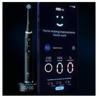 Oral-B Electric Toothbrush | iO10 Series | Rechargeable | For adults | Number of brush heads included 1 | Number of teeth brushing modes 7 | Cosmic Black Booster – pilt 7