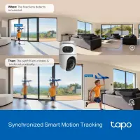 TP-LINK | Tapo C245D | Dual Lens Pan/Tilt Security Camera | Dome | 3 MP | 3.1mm/F1.6 | MicroSD Card up to 512 GB – pilt 5