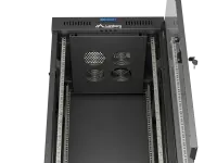 Lanberg Rack cabinet 19" free-standing 24U/600x600 (flat pack) with glass door LCD V2, black | Lanberg – pilt 7