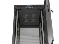 Lanberg Rack cabinet 19" free-standing 24U/600x600 (flat pack) with mesh door LCD V2, black | Lanberg