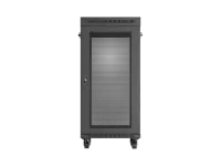 Lanberg Rack cabinet 19" free-standing 24U/600x600 (flat pack) with mesh door LCD V2, black | Lanberg – pilt 9