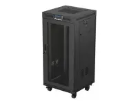Lanberg Rack cabinet 19" free-standing 24U/600x600 (flat pack) with mesh door LCD V2, black | Lanberg