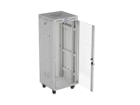 Lanberg Rack cabinet free-standing 32U/600x600 (flat pack) with glass door LCD V2 | FF01-6632-12SL | 19" cm | IP20 | Gray – pilt 4
