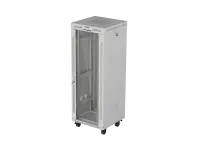 Lanberg Rack cabinet free-standing 32U/600x600 (flat pack) with glass door LCD V2 | FF01-6632-12SL | 19" cm | IP20 | Gray – pilt 6