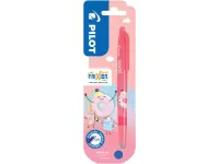 Tindipliiats korgiga PILOT Frixion Ball Fancy Sweet Paradise Coral Pink kustutatav 0,7mm sinine