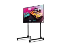 Next Level Racing Floor stand | Round Tube Freestanding Single Monitor Stand | Up to 65 " | Height adjustment, Tilt | Maximum weight (capacity) 50 kg | Black