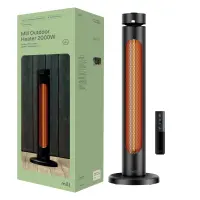 Mill Outdoor Heater | CBOC20FLOOR | Infrared Heater | 2000 W | Black – pilt 5