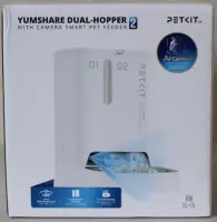 SALE OUT. Petkit P591 2 (D4SH-2) YumShare Dual-Hopper 2 Feeder with camera | PETKIT YumShare Dual-hopper 2 Automatic Feeder with Camera | Capacity 5 L | Material ABS, 304 stainless steel | White | DAMAGED PACKAGING, DEMO, DIRTY | 24 month(s)