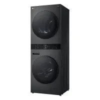 LG | Washing machine with dryer | WT1210BBF | Energy efficiency class A/C | Front loading | Washing capacity 12 kg | 1400 RPM | Depth 66 cm | Width 60 cm | Display | LED | Drying system | Drying capacity 10 kg | Steam function | Wi-Fi | Black
