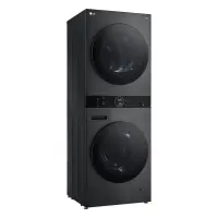 LG | Washing machine with dryer | WT1210BBF | Energy efficiency class A/C | Front loading | Washing capacity 12 kg | 1400 RPM | Depth 66 cm | Width 60 cm | Display | LED | Drying system | Drying capacity 10 kg | Steam function | Wi-Fi | Black