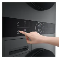 LG | Washing machine with dryer | WT1210BBF | Energy efficiency class A/C | Front loading | Washing capacity 12 kg | 1400 RPM | Depth 66 cm | Width 60 cm | Display | LED | Drying system | Drying capacity 10 kg | Steam function | Wi-Fi | Black