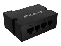 Lanberg | Switch PoE Extender 1xIn 3xOut Fast Ethernet Din Rail at 30W metal clips | DIN-FE4-AT-30W – pilt 2