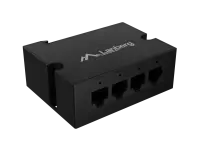 Lanberg | Switch PoE Extender 1xIn 3xOut Fast Ethernet Din Rail at 30W metal clips | DIN-FE4-AT-30W – pilt 4