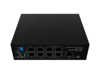 Lanberg | Switch PoE 4xBT 4xAT SFP/ETH Din Unmanagment Fast Ethernet | ILFE-8P-1GE-1S-120 | Unmanaged | Din rail, Rack – pilt 2