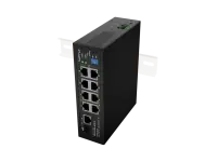 Lanberg | Switch PoE 4xBT 4xAT SFP/ETH Din Unmanagment Fast Ethernet | ILFE-8P-1GE-1S-120 | Unmanaged | Din rail, Rack – pilt 3