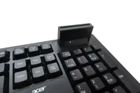 Acer AKW320 | Keyboard | Wired | US | Smart Card Reader | Black | Retil pack