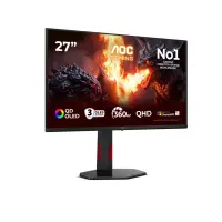 AOC G4 Q27G4SDR PC lamekuvar 67,3 cm (26.5") 2560 x 1440 pikslit Quad HD QD-OLED Must, Punane – pilt 6