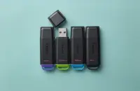 KINGSTON 256GB Portable USB 3.2 Bk/Green – pilt 5