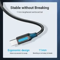 CABLE USB2.0 MALE TO MALE/10M BLACK COQBL VENTION – pilt 10