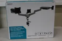 SALE OUT. DIGITUS Triple monitor mount, 3x 27", 3x 6 kg | Digitus Desk Mount | Triple Monitor Gas Spring Mount DA-90363 | Adjustable Height, Tilt, Swivel | 15-27 " | Maximum weight (capacity) 3x6 kg | DAMAGED PACKAGING | Silver – pilt 2