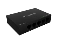 Lanberg | Switch 5x1GB/s Unmanagment Gigabit Ethernet Desktop 12V metal case | DSM1-1005 | Unmanaged | Desktop – pilt 4