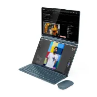 Lenovo Yoga Book 9 14IAH10 Intel | Tidal Teal | 2x14 " | OLED | Touchscreen | 2.8K WQXGA+ | 2880 x 1800 pixels | Intel Core Ultra 7 | 255H | 32 GB | Soldered LPDDR5X | Solid-state drive capacity 1000 GB | Intel Arc 140T GPU | Windows 11 Home | 802.11be | Bluetooth version 5.4 | Keyboard language English | Keyboard backlit | Warranty 24 month(s) | Battery warranty 12 month(s) – pilt 3