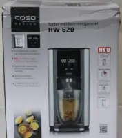 SALE OUT. Caso Turbo hot water dispenser | HW 620 | Water Dispenser | 2600 W | 2.5 L | Plastic/Stainless Steel | Black/Stainless Steel | DAMAGED  PACKAGING