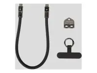 Lanberg USB-C M/M Lanyard/Keychain Cable, 0.3 m, 240 W | CA-CMCM-10LN-0003-BK