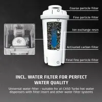 Caso HW 666 Inox | Turbo Hot Water Dispenser | Electric | 2200-2600 W | 2.7 L | Plastic/Stainless Steel | Stainless steel/Black – pilt 5