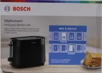 SALE OUT. Bosch Compact Toaster | TAT2M123 MyMoment | Power 950 W | Number of slots 2 | Housing material Plastic | Black | DAMAGED PACKAGING