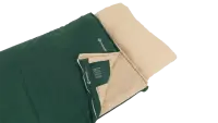 Outwell Contour Prime Green | Sleeping Bag | 220 x 85 cm | Temperature -13 to 16 °C | Right Zipper