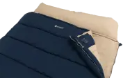 Outwell Contour Lux Deep Blue | Sleeping Bag | 220 x 145 cm | Temperature -22 to 12 °C | Both Side Zipper