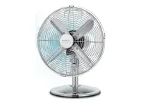 Cecotec EnergySilence 620 RetroDesk | Desktop Fan | Table Fan | 40 W | Diameter 30 cm | Number of speeds 3 | Oscillation | Silver