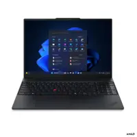 Lenovo ThinkPad E16 G4 AMD | Black | 16 " | IPS | 1920 x 1200 pixels | WUXGA | Anti-glare | AMD Ryzen AI 7 | 345 | 16 GB | SODIMM DDR5 | Solid-state drive capacity 512 GB | AMD Radeon 820M Graphics | Windows 11 Pro | 802.11be | Bluetooth version 5.4 | Keyboard language Nordic | Keyboard backlit | Warranty 36 month(s) | Battery warranty 12 month(s) – pilt 2