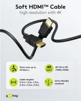 Goobay 80105 Soft HDMI High-Speed Cable with Ethernet | Soft | 5 m – pilt 10