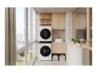 LG | Washing machine with dryer | WT1210WWF | Energy efficiency class A | Front loading | Washing capacity 12 kg | Depth 66 cm | 1400 RPM | Width 60 cm | Display | LED | Drying capacity 10 kg | Drying system | Steam function | Direct drive | White