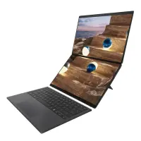 Asus | Zenbook Duo UX8407AA-SN066W | Moher Gray | 14 " | OLED | Touchscreen | 2.8K | 2880 x 1800 pixels | 144 Hz | Anti-Reflective | Intel Core Ultra X9 | 378H | 32 GB | LPDDR5X | Solid-state drive capacity 2000 GB | Intel Arc Graphics | Windows 11 Pro | 802.11be | Bluetooth version 5.4 | Keyboard language US international | Keyboard backlit | Warr