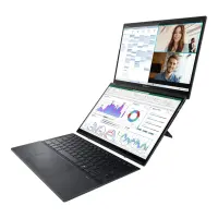 Asus | Zenbook Duo UX8406CA-QL287W | Inkwell Gray | 14 " | OLED | Touchscreen | FHD | 1920 x 1200 pixels | Intel Core Ultra 7 | 255H | 16 GB | LPDDR5X | Solid-state drive capacity 1000 GB | Intel Arc Graphics | Windows 11 Home | 802.11be | Bluetooth version 5.4 | Keyboard language US international | Keyboard backlit | Warranty 24 month(s) | Battery