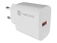 Natec Ribera USB Charger 1X USB-A 18W, White – pilt 3