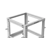 Lanberg Open Rack 19" 9U, adjustable | OR01-6109-S | 65.7 x 60 x 57.7 cm | Gray