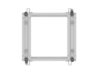 Lanberg Open Rack 19" 9U, adjustable | OR01-6109-S | 65.7 x 60 x 57.7 cm | Gray – pilt 2