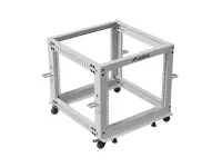 Lanberg Open Rack 19" 9U, adjustable | OR01-6109-S | 65.7 x 60 x 57.7 cm | Gray – pilt 3