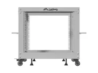 Lanberg Open Rack 19" 9U, adjustable | OR01-6109-S | 65.7 x 60 x 57.7 cm | Gray – pilt 4