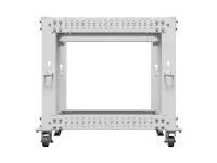Lanberg Open Rack 19" 9U, adjustable | OR01-6109-S | 65.7 x 60 x 57.7 cm | Gray – pilt 6