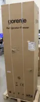 SALE OUT. Gorenje RK4182PW4 Refrigerator, E, Free standing, Combi, Height 180 cm, Net Fridge 198 L, Net Freezer 71L, White | Gorenje Refrigerator | RK4182PW4 | Energy efficiency class Class E | Freestanding | Height 180 cm | Combi | Fridge net capacity 198 L | Freezer net capacity 71 L | 39 dB | White | DAMAGED PACKAGING, DENTED ITEM BACK SIDE