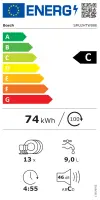 Bosch Dishwasher | SMU2HTW08E | Built-in | Width 60 cm | Number of place settings 13 | Number of programs 5 | Energy efficiency class C | Display | AquaStop function | White – pilt 5