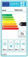 Bosch DBB65CC60 | Hood | Canopy | Energy efficiency class B | Width 60 cm | Mechanical | 582 m³/h | Matte Black | LED – pilt 5