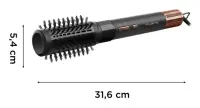 Rowenta Hair brush | Air Shape UB9820E0 | Ion conditioning | Number of heating levels 3 | 1300 W | Black – pilt 4